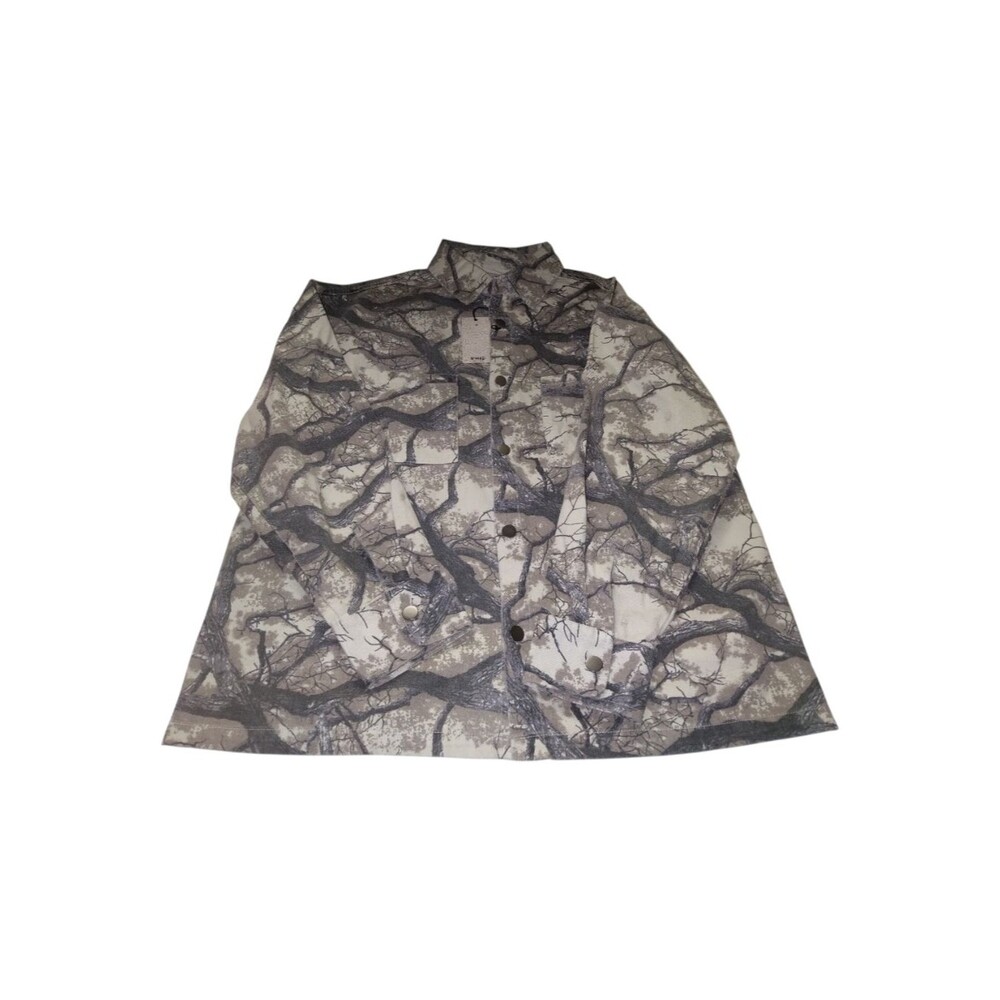 Nomad  Men's Gray Brown  Camo-Style Button Jacket New Size L